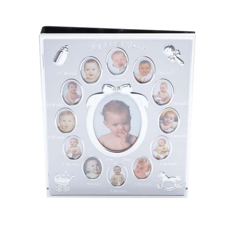 Porta Retrato De Aluminio P/Bebê 20X25Cm P/13Fotos C/Albúm - F9-7643 - Prestige Menor preço em Porta Retrato De Aluminio P/Bebê 20X25Cm P/13Fotos C/Albúm - F9-7643 - Prestige