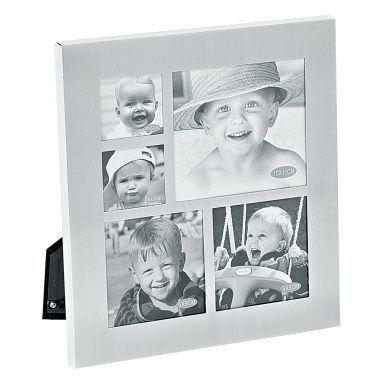 Porta retrato de aluminium natural - 5 fotos - Btc decor Menor preço em Porta retrato de aluminium natural - 5 fotos - Btc decor