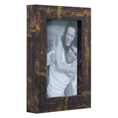 Menor preço em Porta Retrato de Mesa Para Foto 10x15 cm Marrom - Kapos