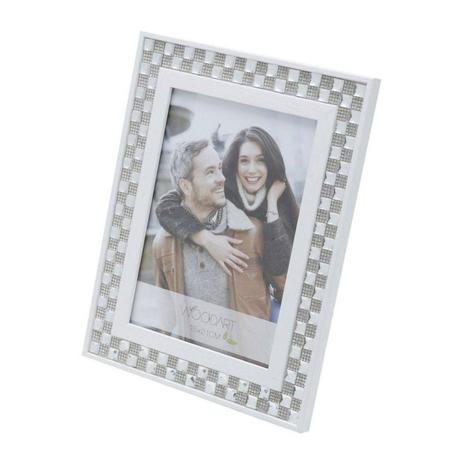 Porta Retrato Diamond 10cmx15cm Rojemac Branco Menor preço em Porta Retrato Diamond 10cmx15cm Rojemac Branco