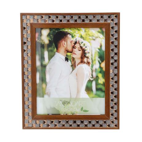 Porta Retrato Diamond Marrom 20X25 - F9-12614 - Woodart Menor preço em Porta Retrato Diamond Marrom 20X25 - F9-12614 - Woodart