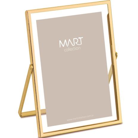 Porta Retrato Dourado 10x15cm - Mart Menor preço em Porta Retrato Dourado 10x15cm - Mart
