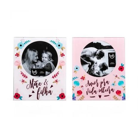 Porta Retrato Duplo Mãe E Filha - Amor Para A Vida Inteira - Ludi Menor preço em Porta Retrato Duplo Mãe E Filha - Amor Para A Vida Inteira - Ludi
