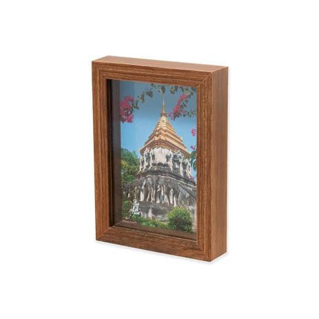 Porta Retrato em Madeira Caixa Liso 15x10cm Natural - Casa etna Menor preço em Porta Retrato em Madeira Caixa Liso 15x10cm Natural - Casa etna