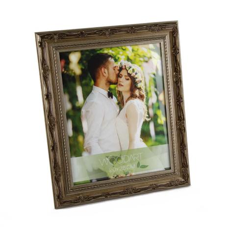 Porta Retrato Flores Prata 20X25 - F9-11794 - Woodart Menor preço em Porta Retrato Flores Prata 20X25 - F9-11794 - Woodart
