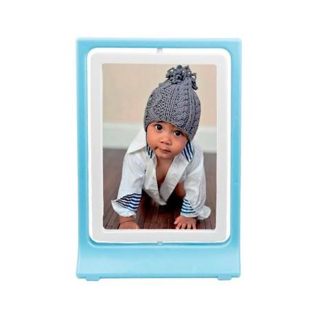 Porta Retrato Giratório - Azul Bebê - Jax Menor preço em Porta Retrato Giratório - Azul Bebê - Jax