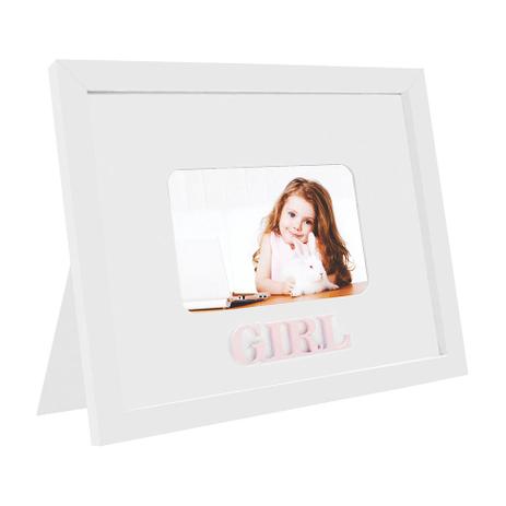 Porta Retrato Girl para 1 Foto 10x15 Branco Kapos Menor preço em Porta Retrato Girl para 1 Foto 10x15 Branco Kapos