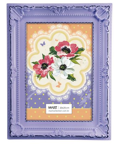 Porta Retrato Lilas Candy Antique 20x25 - Mart Menor preço em Porta Retrato Lilas Candy Antique 20x25 - Mart