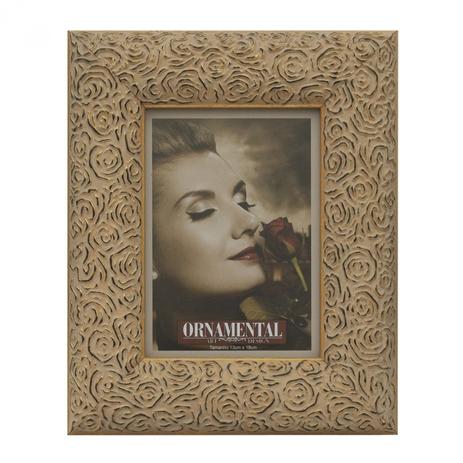 Porta Retrato Linha Rose Retangular 13x18 cm Santa Luzia Ouro Menor preço em Porta Retrato Linha Rose Retangular 13x18 cm Santa Luzia Ouro