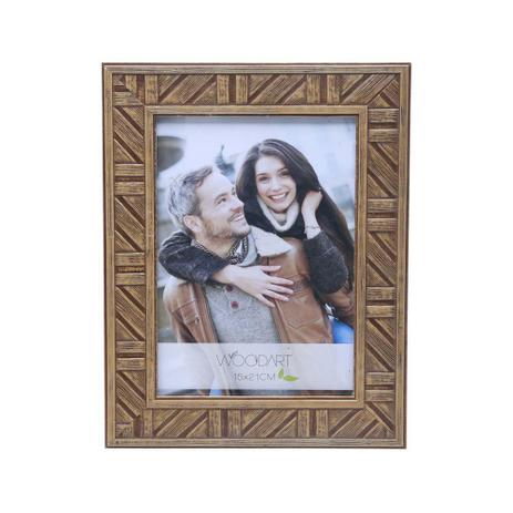 Porta Retrato Listrado Marrom 20X25 - F9-11848 - Woodart Menor preço em Porta Retrato Listrado Marrom 20X25 - F9-11848 - Woodart