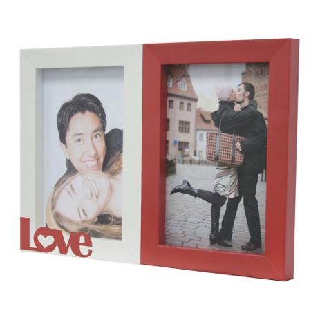 Porta-Retrato Love 2 I Fotos 10x15cm Branco, Vermelho Kapos Menor preço em Porta-Retrato Love 2 I Fotos 10x15cm Branco, Vermelho Kapos