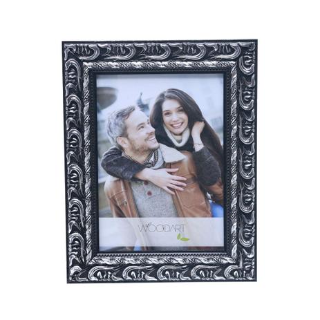 Porta Retrato Madeira Preto E Prata 15X21cm Elegance Woodart Menor preço em Porta Retrato Madeira Preto E Prata 15X21cm Elegance Woodart