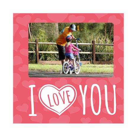 Porta-Retrato Namorado I Love You Rosa 20x20cm - Kapos Menor preço em Porta-Retrato Namorado I Love You Rosa 20x20cm - Kapos