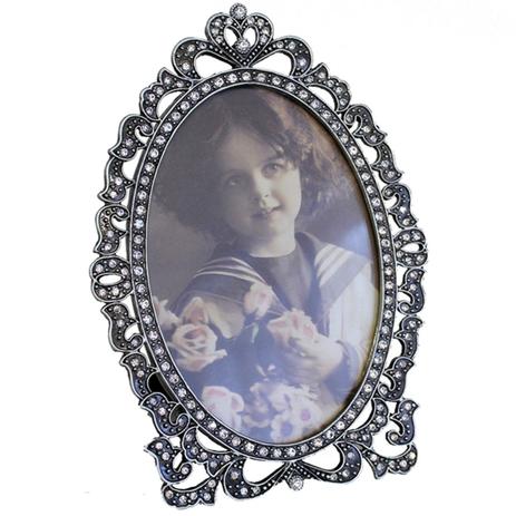 Porta Retrato Pedraria Pietra Oval 10x15 - Trevisan Menor preço em Porta Retrato Pedraria Pietra Oval 10x15 - Trevisan