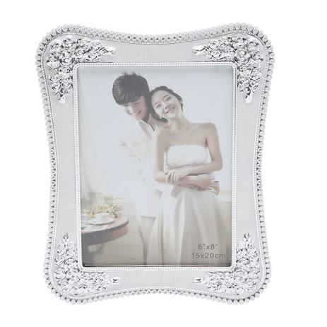 Porta Retrato Prata com Strass para 1 Foto 10x15cm Ísis Prestige - Rojemac Menor preço em Porta Retrato Prata com Strass para 1 Foto 10x15cm Ísis Prestige - Rojemac