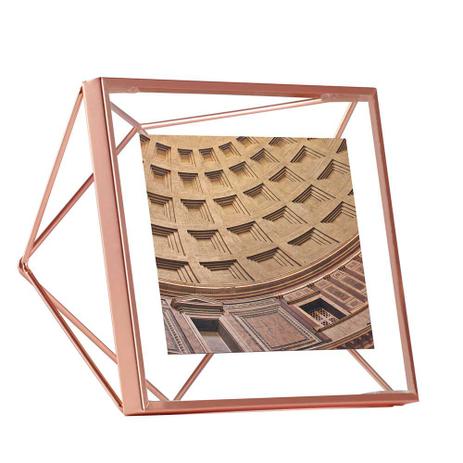 Porta Retrato Prisma 10X10 Cobre Umbra Menor preço em Porta Retrato Prisma 10X10 Cobre Umbra