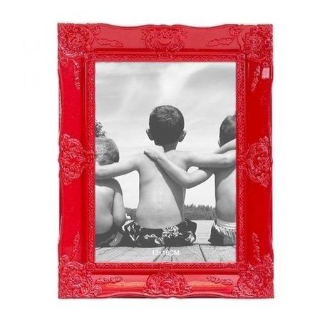 Porta-retrato Provençal Vermelho 13x18cm - L3 store Menor preço em Porta-retrato Provençal Vermelho 13x18cm - L3 store