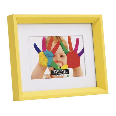 Porta Retrato Retangular 03 Basic Santa Luzia 15x21cm Amarelo Menor preço em Porta Retrato Retangular 03 Basic Santa Luzia 15x21cm Amarelo