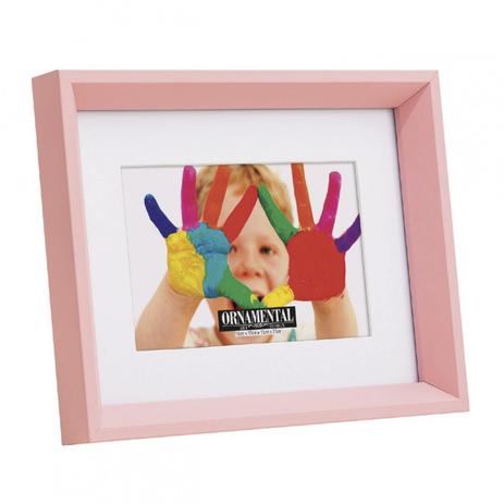 Porta Retrato Retangular 03 Basic Santa Luzia 15x21cm Rosa Menor preço em Porta Retrato Retangular 03 Basic Santa Luzia 15x21cm Rosa
