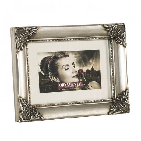 Menor preço em Porta Retrato Retangular 5.02 Classic Santa Luzia 15x21cm Cinza