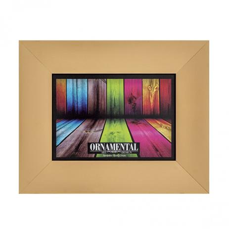 Menor preço em Porta Retrato Retangular Aluminium Santa Luzia 15x21cm Amarelo
