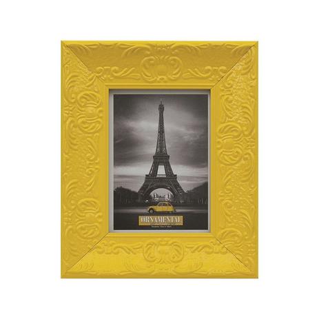 Porta Retrato Retro Amarelo Happy 13x18 cm - Santa luzia Menor preço em Porta Retrato Retro Amarelo Happy 13x18 cm - Santa luzia