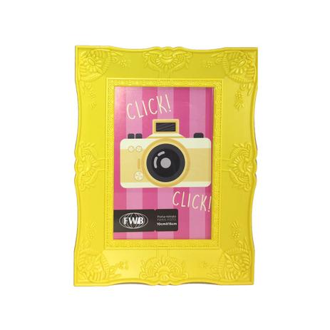 Porta Retrato Retrô De Plástico Amarelo 10 x 15 cm 92511 - Fwb Menor preço em Porta Retrato Retrô De Plástico Amarelo 10 x 15 cm 92511 - Fwb