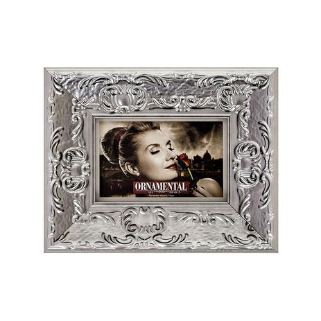 Porta Retrato Retro Prata 10x15 cm - Santa luzia Menor preço em Porta Retrato Retro Prata 10x15 cm - Santa luzia