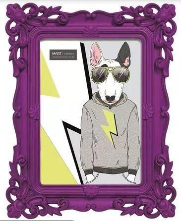 Porta-retrato roxo - 13x18 - Mart Menor preço em Porta-retrato roxo - 13x18 - Mart