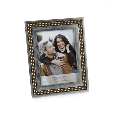 Porta Retrato Strass Prateado 10X15 - F9-11764 - Woodart Menor preço em Porta Retrato Strass Prateado 10X15 - F9-11764 - Woodart