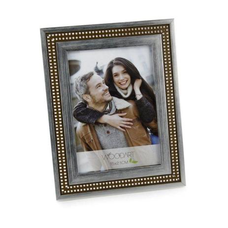 Porta Retrato Strass Prateado 13cmx18cm Rojemac Prata Menor preço em Porta Retrato Strass Prateado 13cmx18cm Rojemac Prata