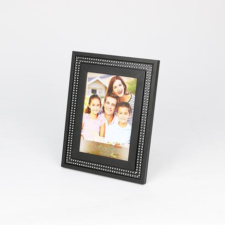 Porta retrato strass preto 15x21cm - Rojemac Menor preço em Porta retrato strass preto 15x21cm - Rojemac