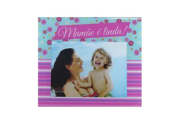 Porta Retrato Vidro 15x20cm Mamãe é Linda - Libardi Menor preço em Porta Retrato Vidro 15x20cm Mamãe é Linda - Libardi