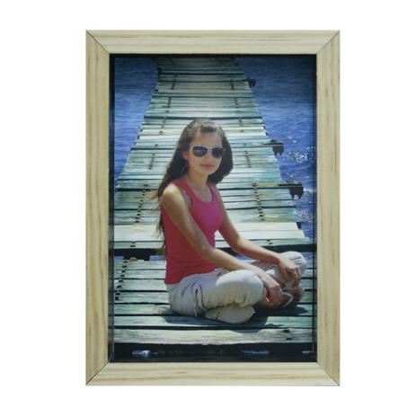 Porta-Retrato Wood Natural e Preto 17x19cm - Kapos Menor preço em Porta-Retrato Wood Natural e Preto 17x19cm - Kapos