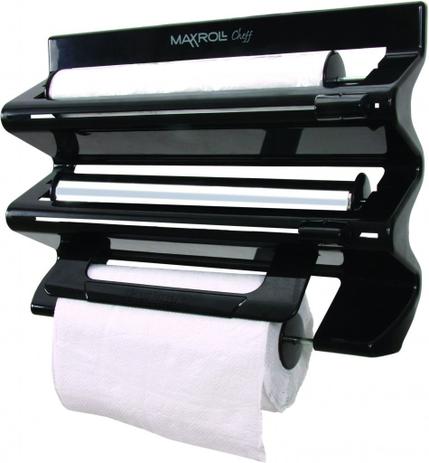 Porta Rolos Cheff Papel Toalha Pvc Alumínio Cozinha Preto - Purimax Menor preço em Porta Rolos Cheff Papel Toalha Pvc Alumínio Cozinha Preto - Purimax