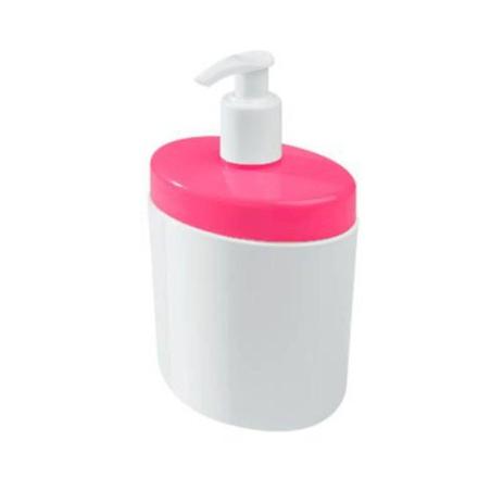 PORTA SABONETE LIQUIDO 450ML FULL ROSA 10441/0460 Coza Menor preço em PORTA SABONETE LIQUIDO 450ML FULL ROSA 10441/0460 Coza