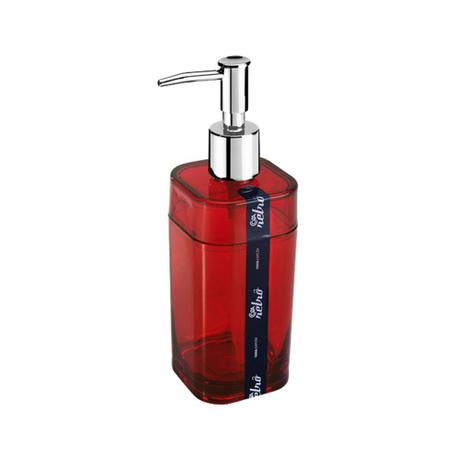Porta-Sabonete Líquido Coza 6,5 x 6,5 x 19,2 cm 290 ml Splash Vermelho Menor preço em Porta-Sabonete Líquido Coza 6,5 x 6,5 x 19,2 cm 290 ml Splash Vermelho