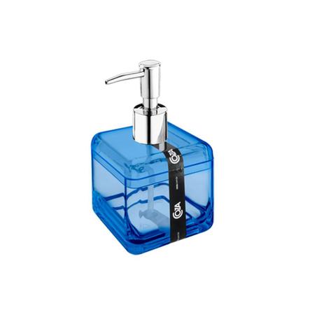 Porta-Sabonete Líquido Coza 8,5 x 8,5 x 15 cm 330Ml Cube Azul Menor preço em Porta-Sabonete Líquido Coza 8,5 x 8,5 x 15 cm 330Ml Cube Azul