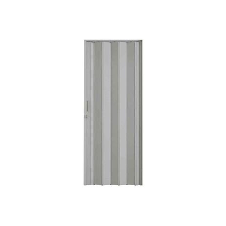 Porta Sanfonada Plast Porta com Puxador E Trinco 210x60cm Cinza - Bcf Menor preço em Porta Sanfonada Plast Porta com Puxador E Trinco 210x60cm Cinza - Bcf