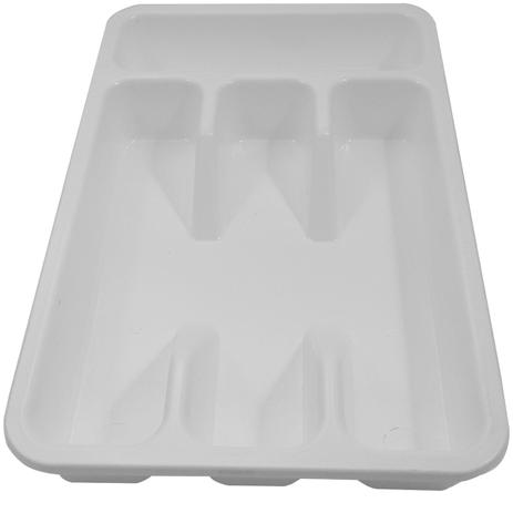 Porta Separador Quatro Divisor De Talher Organizador Gaveta Branco - Zanline Menor preço em Porta Separador Quatro Divisor De Talher Organizador Gaveta Branco - Zanline
