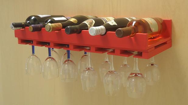 Porta Taças e Prateleira Adega New Suporte Decorativo para Vinhos e Garrafas - Vermelho Laca - Formalivre Menor preço em Porta Taças e Prateleira Adega New Suporte Decorativo para Vinhos e Garrafas - Vermelho Laca - Formalivre