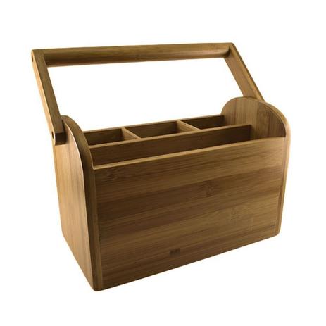 Porta talheres e utensílios de cozinha em bambu com alça - Dynasty Menor preço em Porta talheres e utensílios de cozinha em bambu com alça - Dynasty