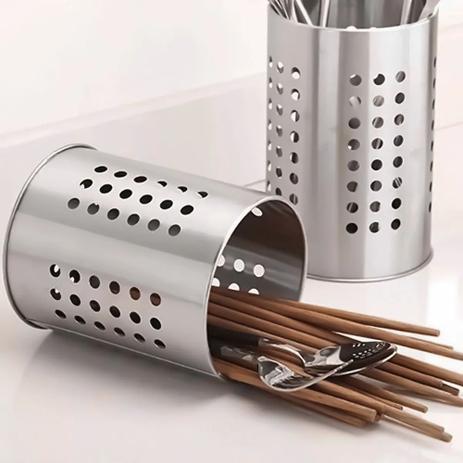 Porta Talheres Escorredor Vazado Inox Garfo Faca Colher - CLINK Menor preço em Porta Talheres Escorredor Vazado Inox Garfo Faca Colher - CLINK