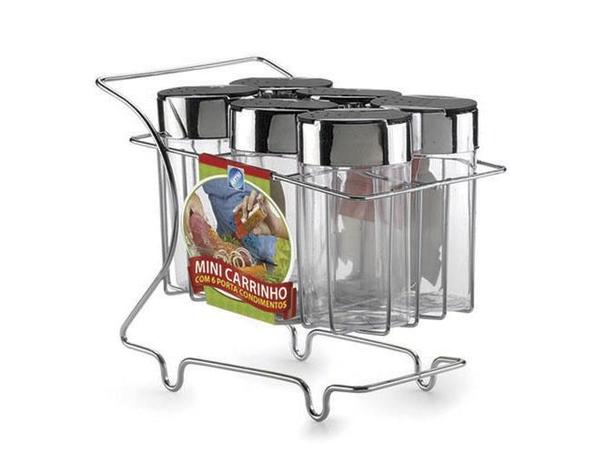 Porta Tempero Mini Carrinho 6 Peças R.5309 Arthi Menor preço em Porta Tempero Mini Carrinho 6 Peças R.5309 Arthi