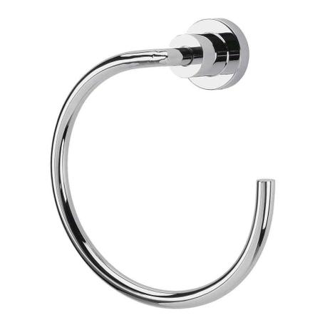 Menor preço em Porta toalha cromado argola Slim Deca