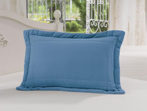 Porta Travesseiro 50 x 70cm 100 Algodão Azul Royal Soft é boa?