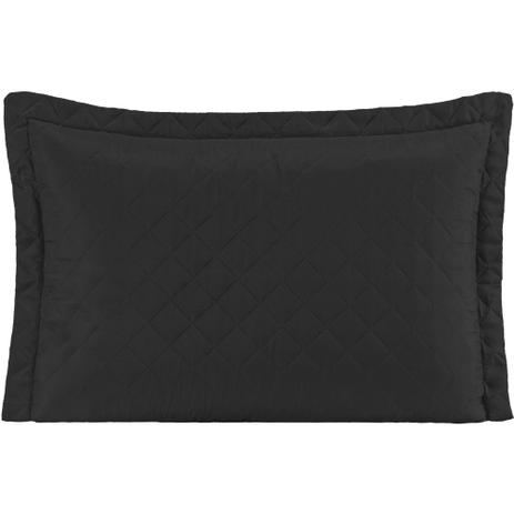 Porta Travesseiro Matelado Microfibra Preto - Essência enxovais Menor preço em Porta Travesseiro Matelado Microfibra Preto - Essência enxovais