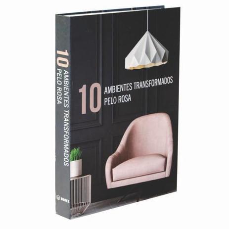 Porta Treco Livro Ambientes Rosa Decorativo - Fratelli decor Menor preço em Porta Treco Livro Ambientes Rosa Decorativo - Fratelli decor