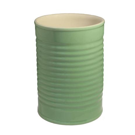 Porta Utensílios Lata 1300ml Cerâmica Pistache Mondoceram Gourmet Menor preço em Porta Utensílios Lata 1300ml Cerâmica Pistache Mondoceram Gourmet