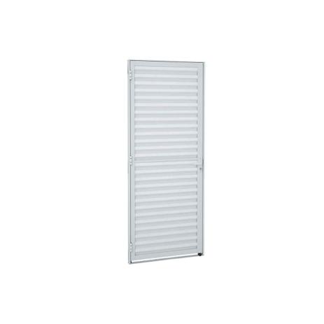 Porta Veneziana Esquerda Alumifit 215x87cm Branca - Sasazaki Menor preço em Porta Veneziana Esquerda Alumifit 215x87cm Branca - Sasazaki